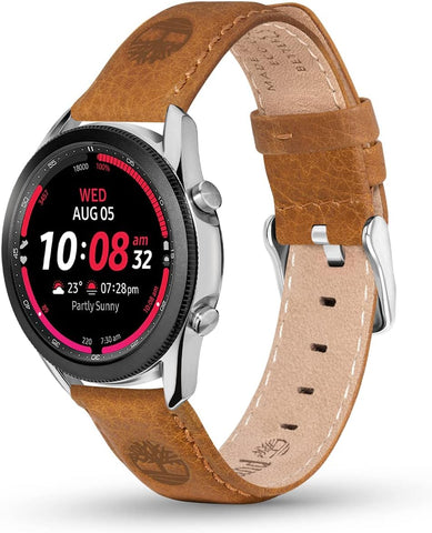 Timberland Universal Replacement Leather Strap For Men And Women Compatible With Apple Watch Series 3-9 & Se (38-40-41) & Samsung, Huawie Or Qaurtz Watch With Lug Width Of 20Mm