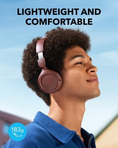 Soundcore by Anker H30i Bluetooth Headphones 70 Hours Playback 40 mm Drives Bluetooth 5.3 Ultra Light App Supported Red