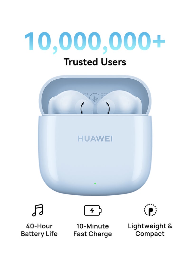 HUAWEI FreeBuds SE 2 In-ear Earphones, True Wireless Earbuds, 40-Hour Battery Life, IP54 Water and Dust Proof, Compact and Comfortable, Isle Blue | Best Price UAE | Dubai, Abu Dhabi