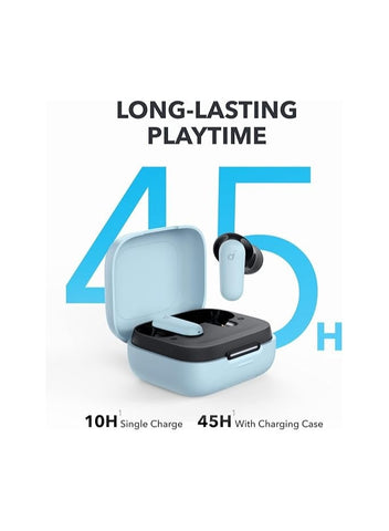 Soundcore soundcore R50i NC by Anker Noise Cancelling Earbuds, Strong and Smart Noise Cancelling, Powerful Bass, 45H Playtime, 2-in-1 Case and Phone Stand, IP54, Wireless Earbuds, Bluetooth 5.4, App Control Blue | Best Price UAE | Dubai, Abu Dhabi
Loadin