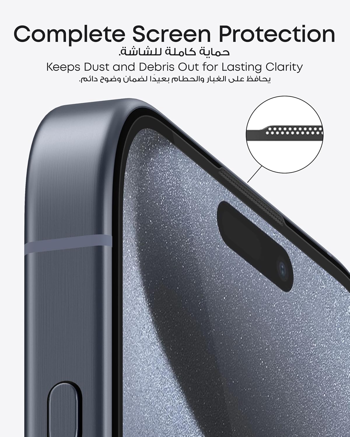 Anker Screen Protector for iPhone 16 Pro Max, Easy Installation, Bubble-and-Dust-Free iPhone HD Tempered Glass, Durable and Drop-Proof with 9H Hardness(2-Pack)