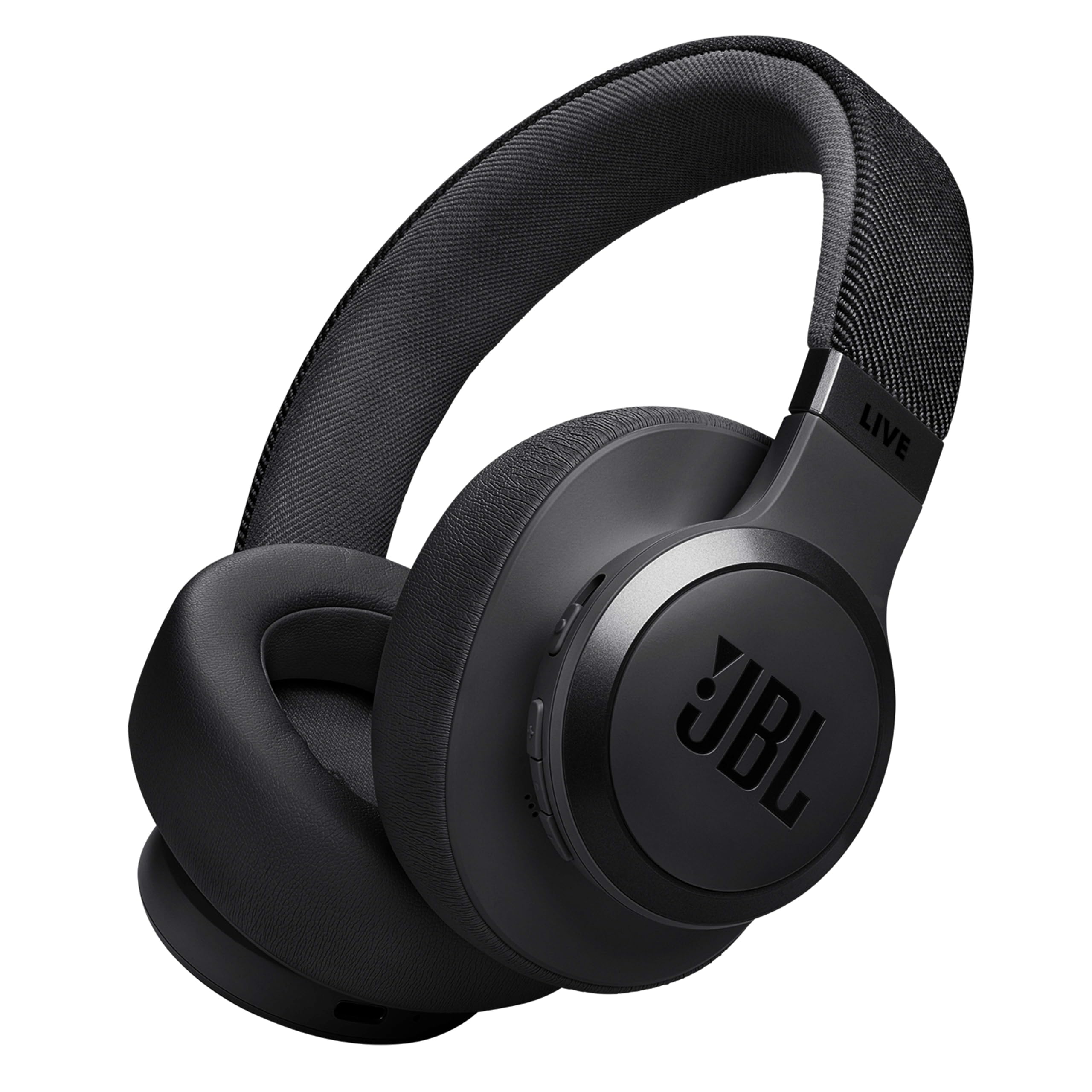 JBL Tune 520BT Wireless On-Ear Headphones, Pure Bass Sound, 57H Battery with Speed Charge, Hands-Free Call + Voice Aware, Multi-Point Connection, Lightweight and Foldable - Black, JBLT520BTBLKEU