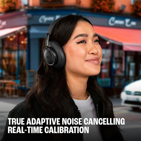 JBL Live 780NC Wireless Over-Ear Headphones with Adaptive Noise Cancelling, Spatial Sound, Voice Control and JBL Pure Bass, Black