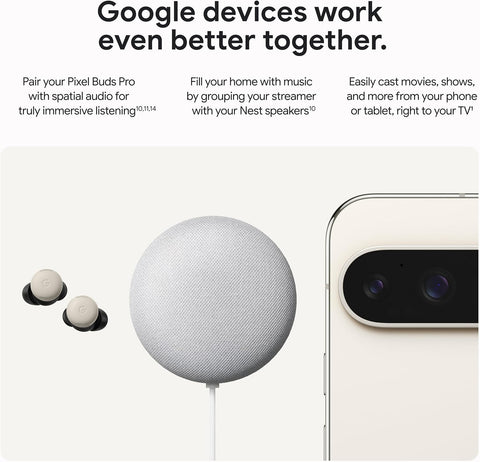 Google TV Streamer 4K - Fast Streaming Entertainment With Voice Search Remote - Watch Movies, Shows, Live TV, and Netflix in 4K HDR - Smart Home Control - 32 GB Storage - Porcelain
