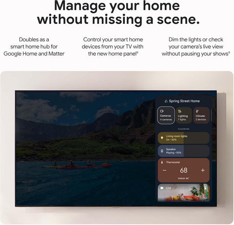 Google TV Streamer 4K - Fast Streaming Entertainment With Voice Search Remote - Watch Movies, Shows, Live TV, and Netflix in 4K HDR - Smart Home Control - 32 GB Storage - Porcelain