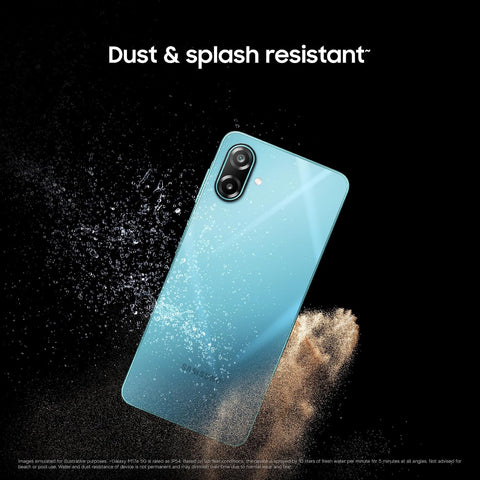 Samsung Galaxy M17e 5G Mobile (Blitz Blue, 6GB RAM, 128GB Storage) | Smoothest 120 Hz Refresh Rate| Monster 6000 mAh Battery | IP54 | 6 Gen OS Upgrades | AI | Gemini Live | Without Charger