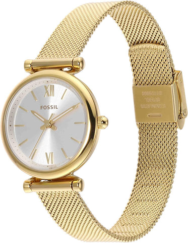 Fossil Carlie Analog White Dial Women's Watch-ES5251SET