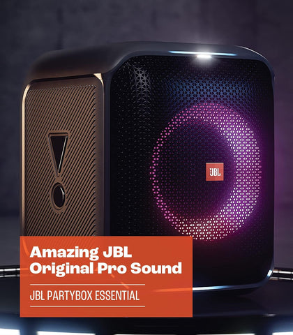 JBL Partybox Ultimate Massive party speaker with powerful sound, multi-dimensional lightshow, and splashproof design.