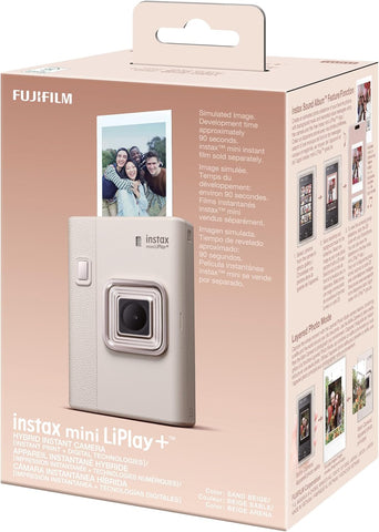 instax mini LiPlay+ Sand Beige, hybrid instant camera