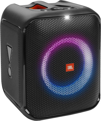 JBL Partybox Ultimate Massive party speaker with powerful sound, multi-dimensional lightshow, and splashproof design.