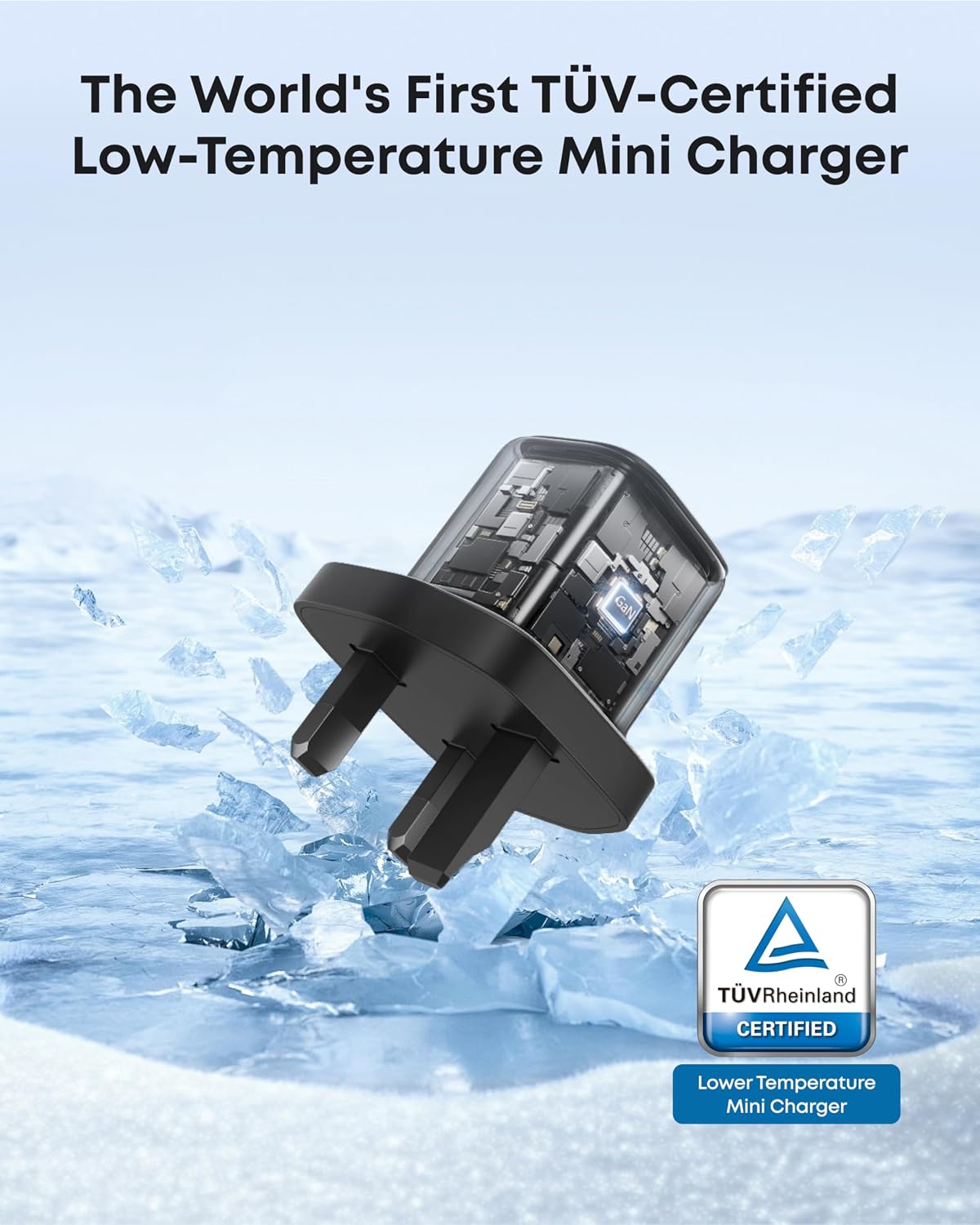 30W USB C Plug, Anker Zolo Compact GaN USB C Charger, Enhanced Temperature Control, Compact Design and 3X Faster Charging, Compatible with iPhone, iPad, Samsung, Pixel, and More (Black)