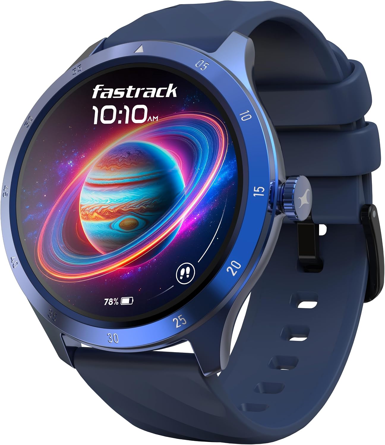 Fastrack Jupiter Flex Smart Watch, 1.38" UltraVu Display, Bluetooth Calling, Health Suite with SpO2, Heart Rate, Sleep Tracking, 100+ Watch Faces, (Blue)