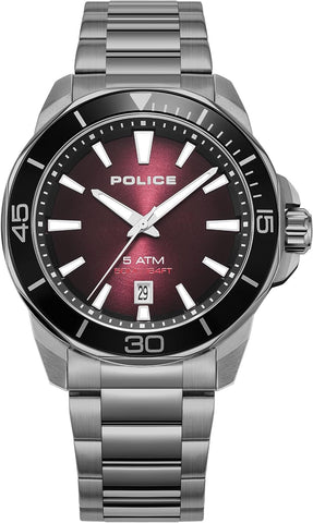 Police Thornton Gents Analog Watch With Stainless Steel Bracelet