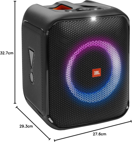 JBL Partybox Ultimate Massive party speaker with powerful sound, multi-dimensional lightshow, and splashproof design.