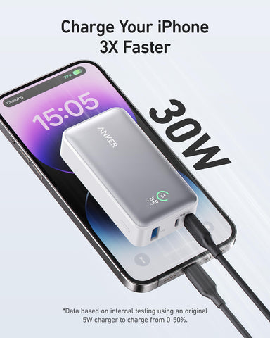 Anker 30W PD 10000mAh Power Bank with Built-in Cable