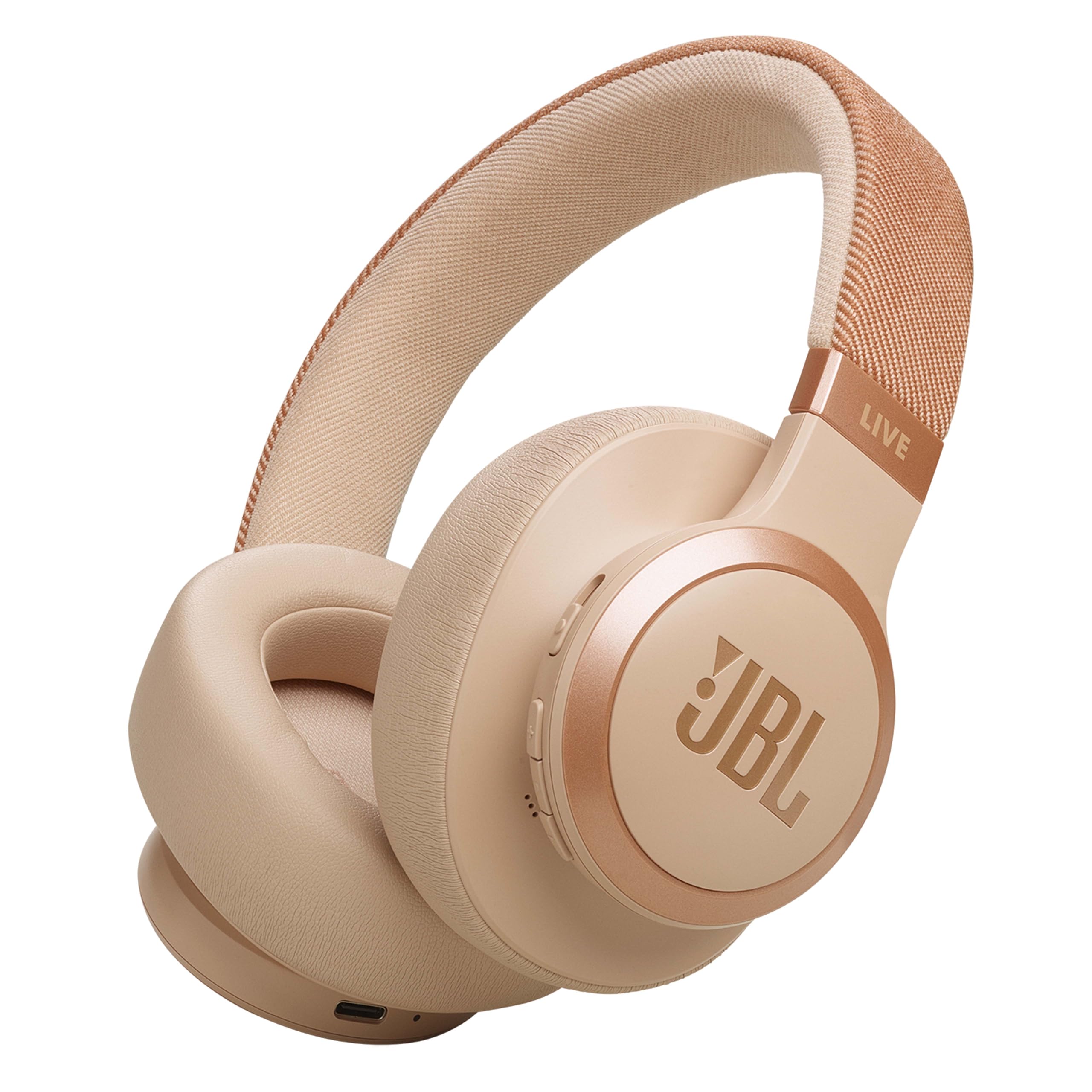 JBL Tune 520BT Wireless On-Ear Headphones, Pure Bass Sound, 57H Battery with Speed Charge, Hands-Free Call + Voice Aware, Multi-Point Connection, Lightweight and Foldable - Black, JBLT520BTBLKEU