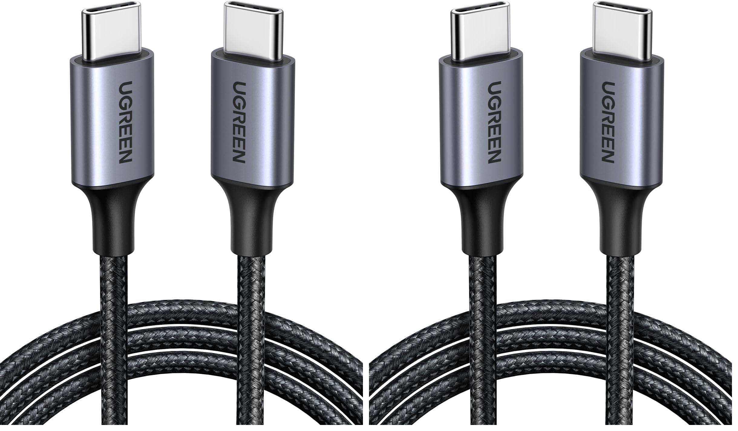 UGREEN Type C Cable 1M, 60W Laptop Compatible USB C Fast Charging Cable | Laptop&Phones Fast Charging,240Mbps data sync,Durable nylon braided usb c cable,Certified safe battery protection