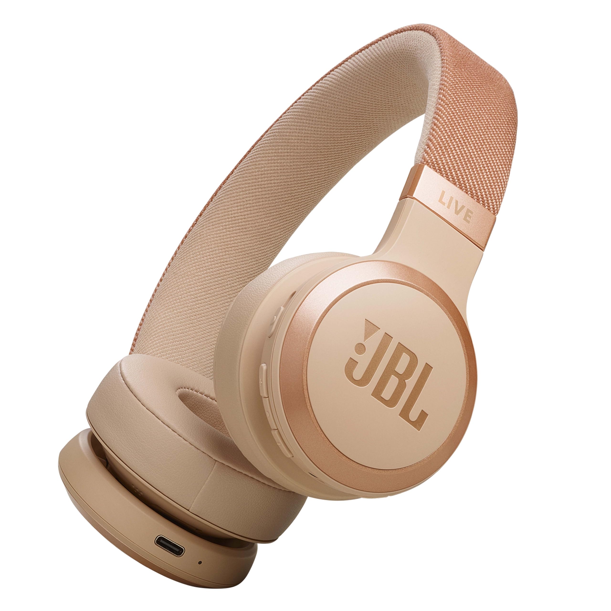 JBL Tune 520BT Wireless On-Ear Headphones, Pure Bass Sound, 57H Battery with Speed Charge, Hands-Free Call + Voice Aware, Multi-Point Connection, Lightweight and Foldable - Black, JBLT520BTBLKEU