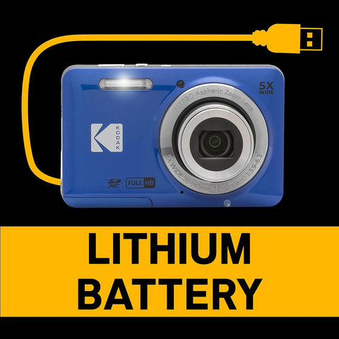KODAK Compact Cameras - FZ55 BL - 5x CMOS - Li-ion Battery