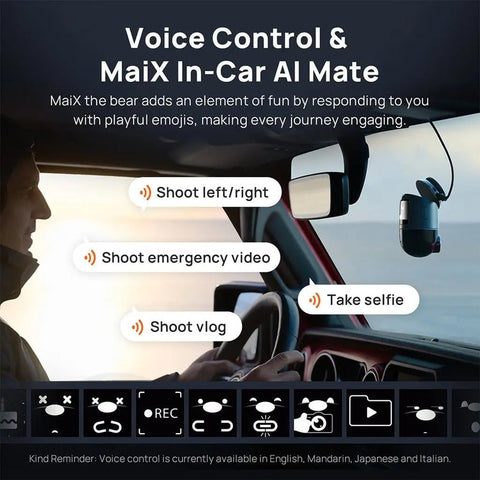70mai 70mai 4K HDR Omni DashCam, Black, Dual Camera | Best Price UAE | Dubai, Abu Dhabi