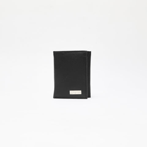 Tri-Fold Organised Wallet Flat Nappa Genuine and Smooth Leather Upper IM2021XDA0005-001-Black