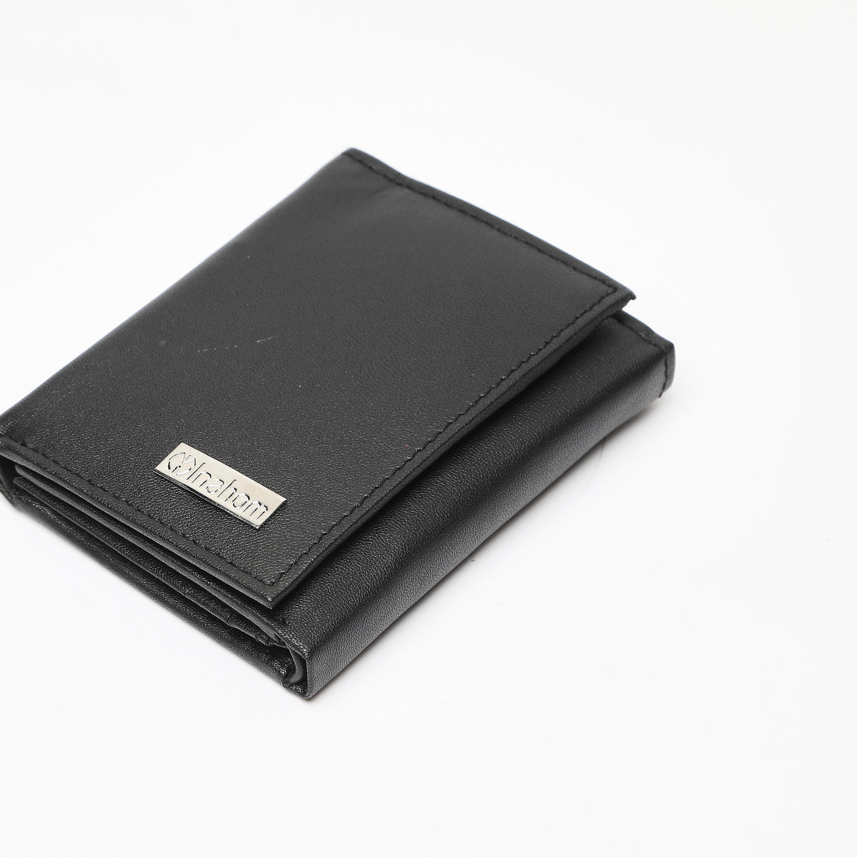 Tri-Fold Organised Wallet Flat Nappa Genuine and Smooth Leather Upper IM2021XDA0005-001-Black