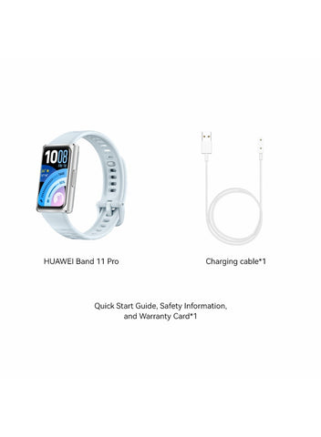 Band 11 Pro Smart Watch, Enhanced Sleep Tracking, Health & GNSS Position Fitness Tracker, Up to 14-day Battery Life, Ultra-Slim & Comfort Wear, Compatible with iOS & Android, Blue