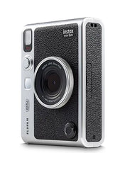 Instax Mini EVO Hybrid Instant Camera – Black (USB-C) | Instant Print with Digital Preview, Creative Modes & Built-In Selfie Mirror