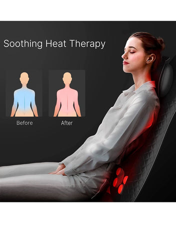 RENPHO Shiatsu Back Massager For Chair, Massage Cushion With Heat- Black | Best Price UAE | Dubai, Abu Dhabi