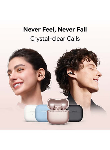 HUAWEI FreeClip 2 Wireless Earphones, Bluetooth Earbuds, Airy C-bridge Design, Adaptive Open-ear Listening, Crystal-clear Calls, 38 Hours Long Battery Life, Compatible with iOS & Android, IP57, Black | Best Price UAE | Dubai, Abu Dhabi