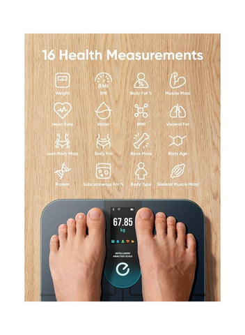 eufy Wi-Fi Fitness Tracking Smart Scale P3 Intelligent Analysis 3d Virtual Body Mode Bluetooth Weight Scale And 16 Measurement Digital Scale With Heart Rate | Best Price UAE | Dubai, Abu Dhabi