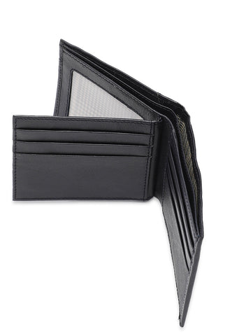 Inahom Inahom Bi-Fold Organised Wallet Flat Nappa Genuine and Smooth Leather Upper IM2021XDA0002-400-Navy Blue