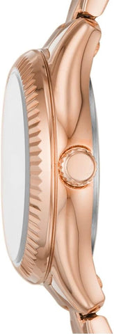 Fossil WOMENS RYE STAINLESS STEEL WATCH BQ3639, ROSE GOLD