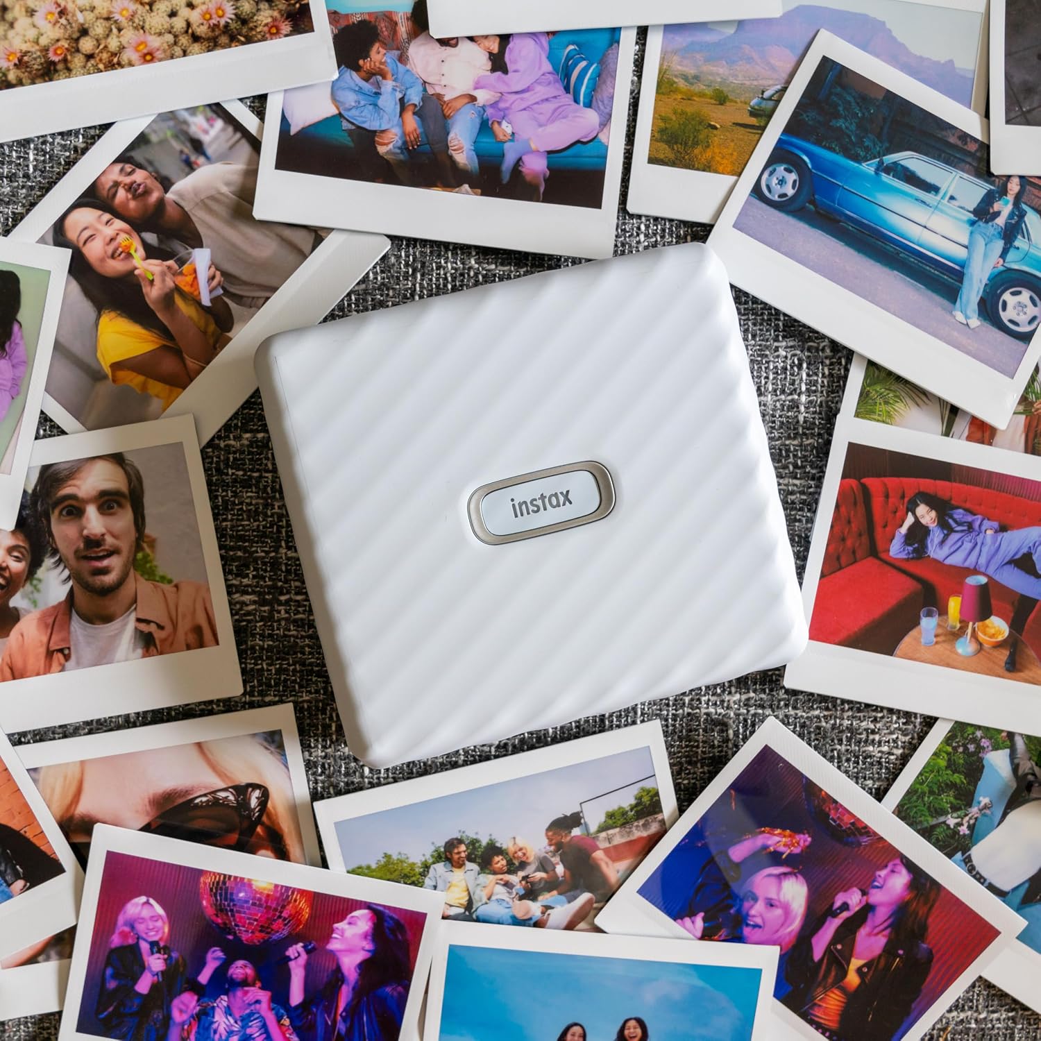 Fujifilm Instax Link Wide Smartphone Printer (Ash White)
