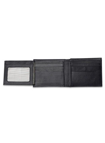 Inahom Inahom Bi-Fold Organised Wallet Flat Nappa Genuine and Smooth Leather Upper IM2021XDA0004-400-Navy Blue