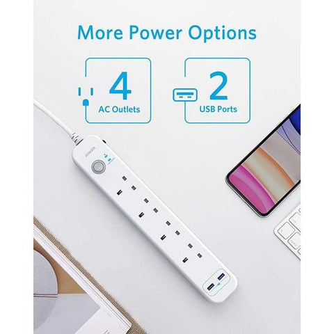 Anker 6-Outlet  with USB Charging Power Strip