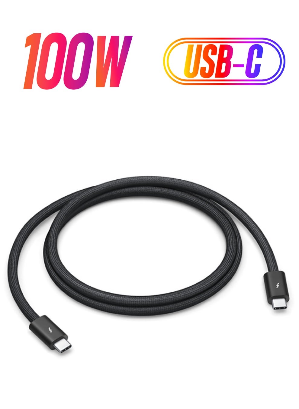 Thunderbolt 4 (USB‑C) Pro Cable (1 m) Black