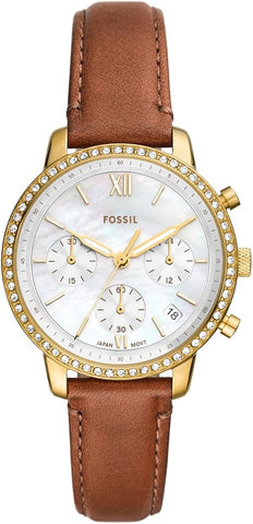 Fossil Neutra Women's Watch with Chronograph Display and Stainless Steel Bracelet or Leather Band