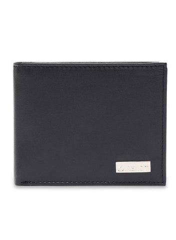 Inahom Inahom Bi-Fold Organised Wallet Flat Nappa Genuine and Smooth Leather Upper IM2021XDA0004-400-Navy Blue