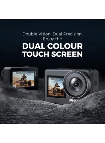 Akaso AKASO Brave 7 Action Camera 4K60FPS 20MP with 256GB U3 MicroSDXC Memory Card, Waterproof Camera with Touch Screen IPX8 33FT EIS 2.0 Upgraded Version | Best Price UAE | Dubai, Abu Dhabi