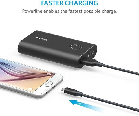 Anker PowerLine Micro USB (91 cm) - Durable Charging Cable, with Aramid Fiber and 5000+ Bend Lifespan for Samsung, Nexus, LG, Motorola, Android Smartphones and More ((product.technical['color']))