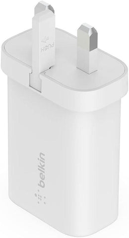 Belkin 25W Power Delivery USB C PPS Wall Charger with Included USB C to Lightning MFi Cable, USB Type C PD Power Adapter PPS enabled fast charger for iPhone 13, 12, Pro, Pro Max, Mini