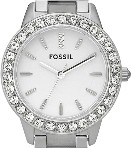 Fossil Jesse Women's Watch with Crystal Accents and Self-Adjustable Stainless Steel Bracelet Band