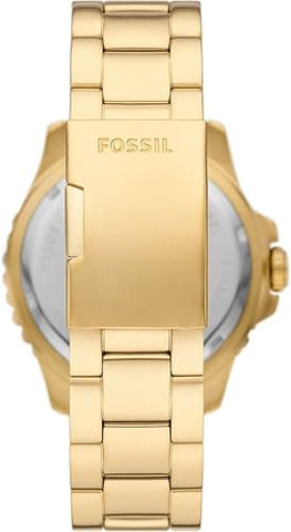 Fossil Blue GMT Gold-Tone Stainless Steel Watch - FS5990