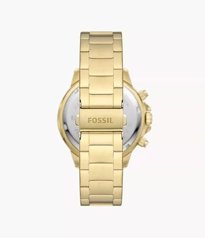 Fossil Bannon Multifunction Gold-Tone Stainless Steel Mens Watch - BQ2755