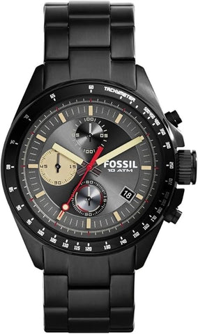 Fossil Men's CH2942 Decker Chronograph Stainless Steel Watch - Black