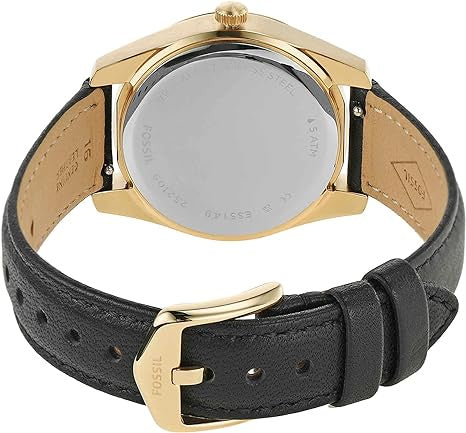 Fossil Women's Scarlette Stainless Steel Quartz Watch, Gold/Black, One Size, Scarlette Mini