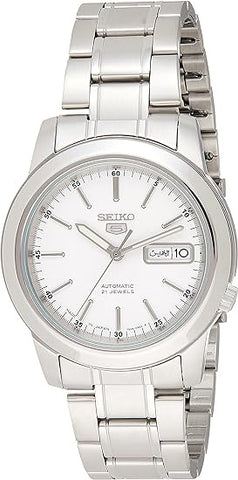 Seiko Men's Automatic Watch with Analog Display and Stainless Steel Strap SNKE49J1, Silver