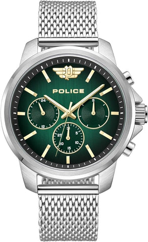 POLICE - Mensor Watch For Men With Silver Stainless Steel Bracelet 44mm