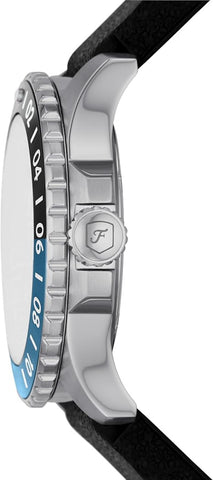 Fossil Blue Men's Dive-Inspired Sports Watch with Stainless Steel, Silicone, or Leather Band